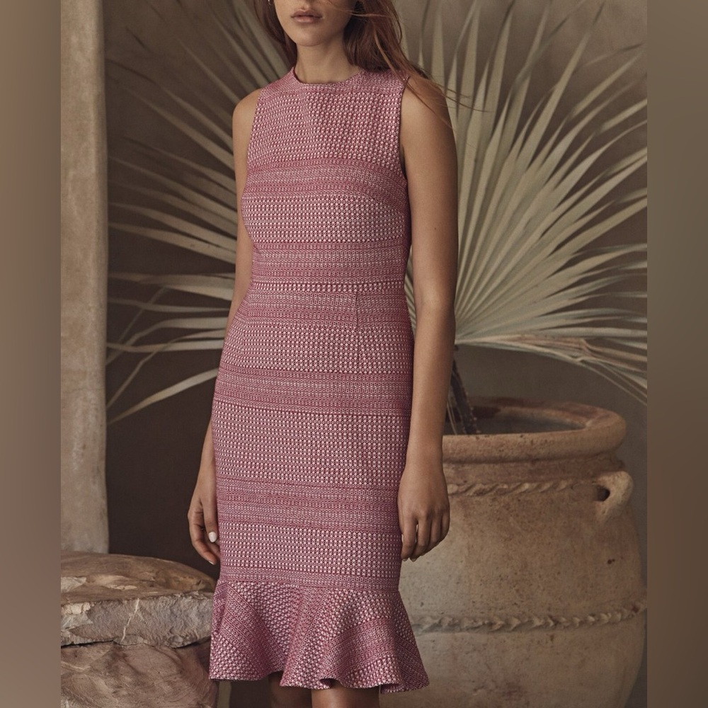 Banana Republic Jacquard-Knit Cross-Back Sheath Dress
